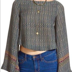 Free People stars aligned shirt
